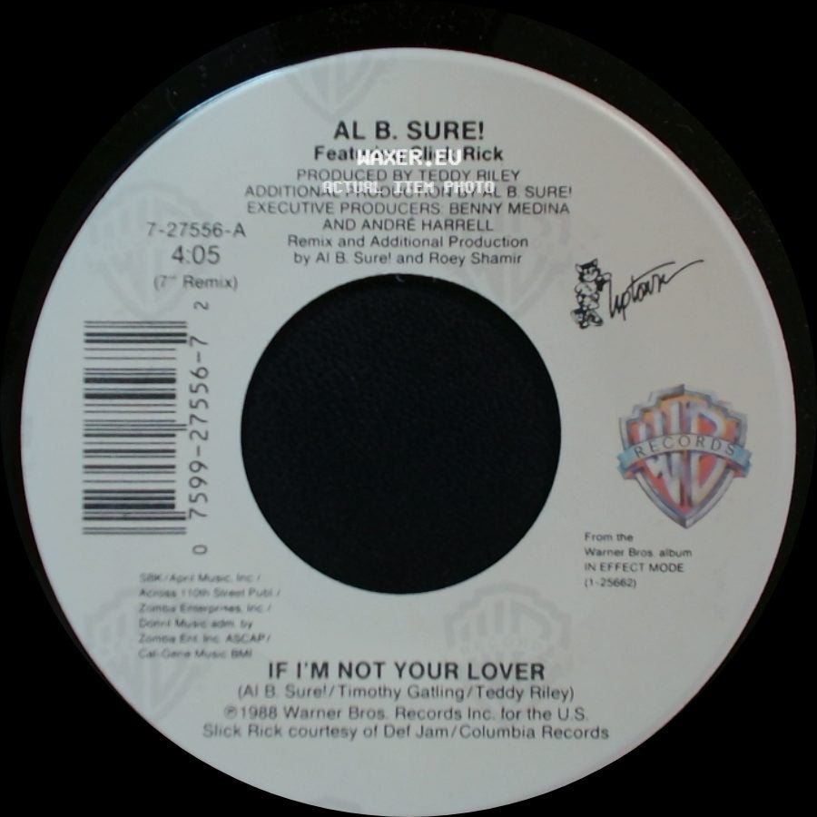 Al B. Sure! Featuring Slick Rick - If I'm Not Your Lover / If I'm Not Your Lover side B