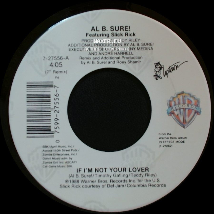Al B. Sure! Featuring Slick Rick - If I'm Not Your Lover / If I'm Not Your Lover side B