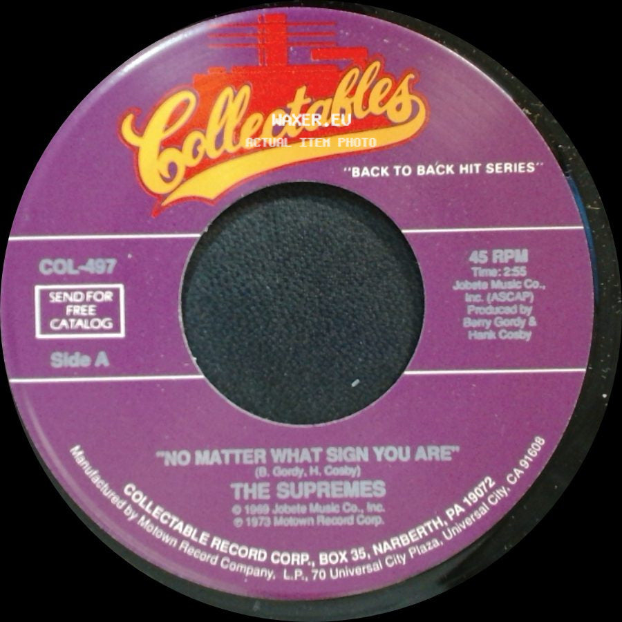 The Supremes - No Matter What Sign You Are / The Composer side A