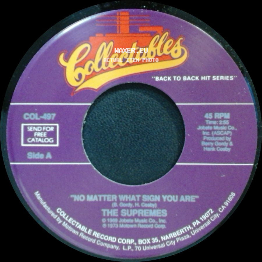 The Supremes - No Matter What Sign You Are / The Composer side A