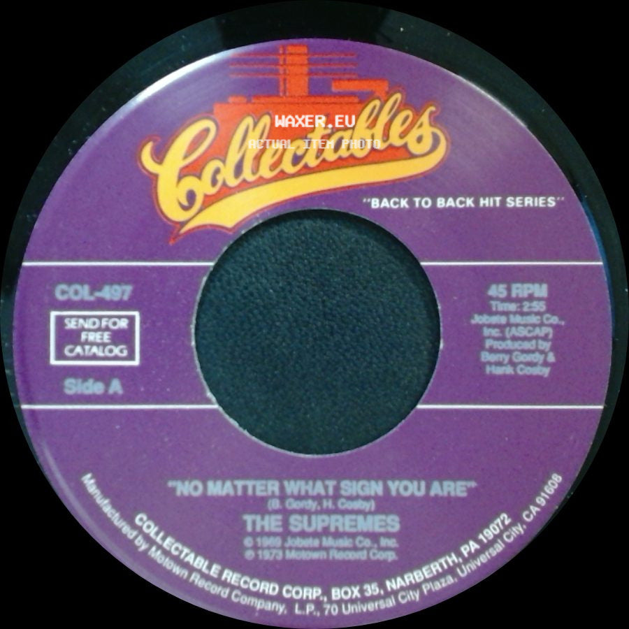 The Supremes - No Matter What Sign You Are / The Composer side A