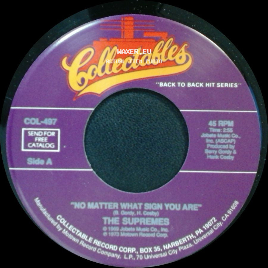 The Supremes - No Matter What Sign You Are / The Composer side A