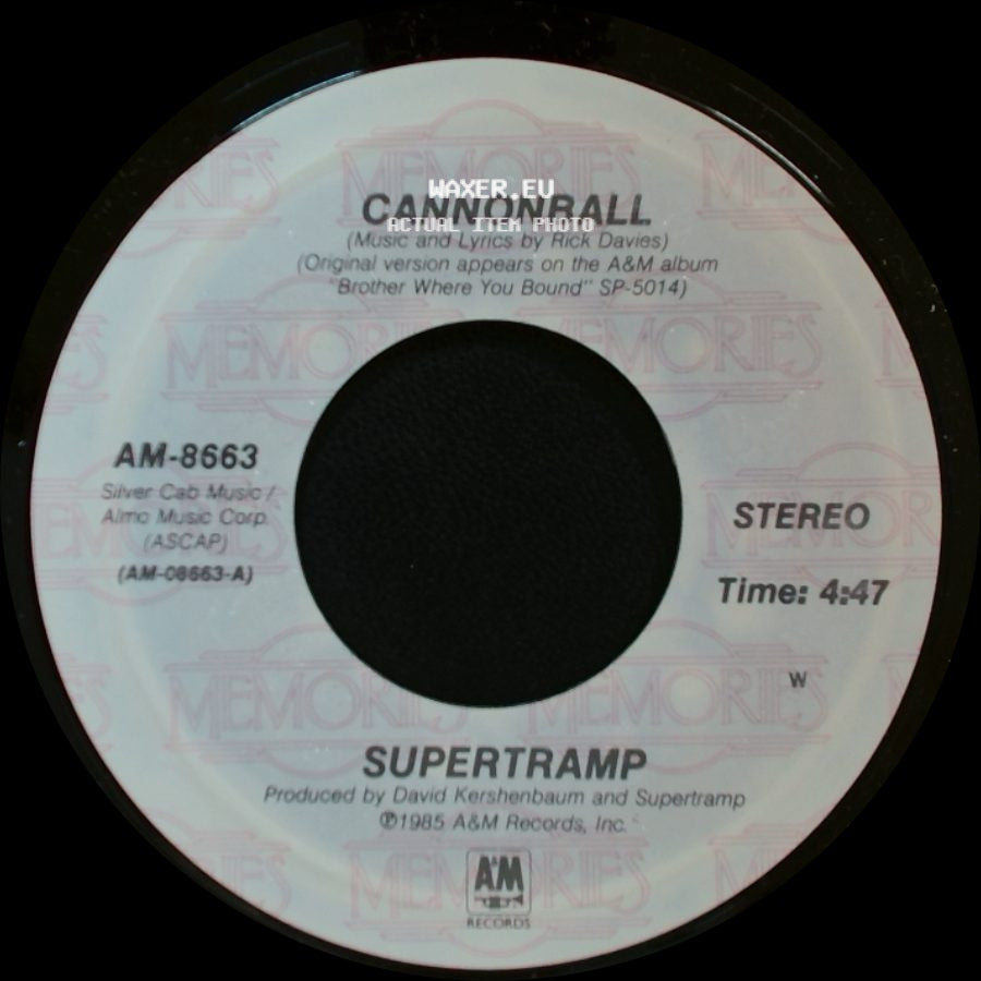 Supertramp - Cannonball / Better Days side A