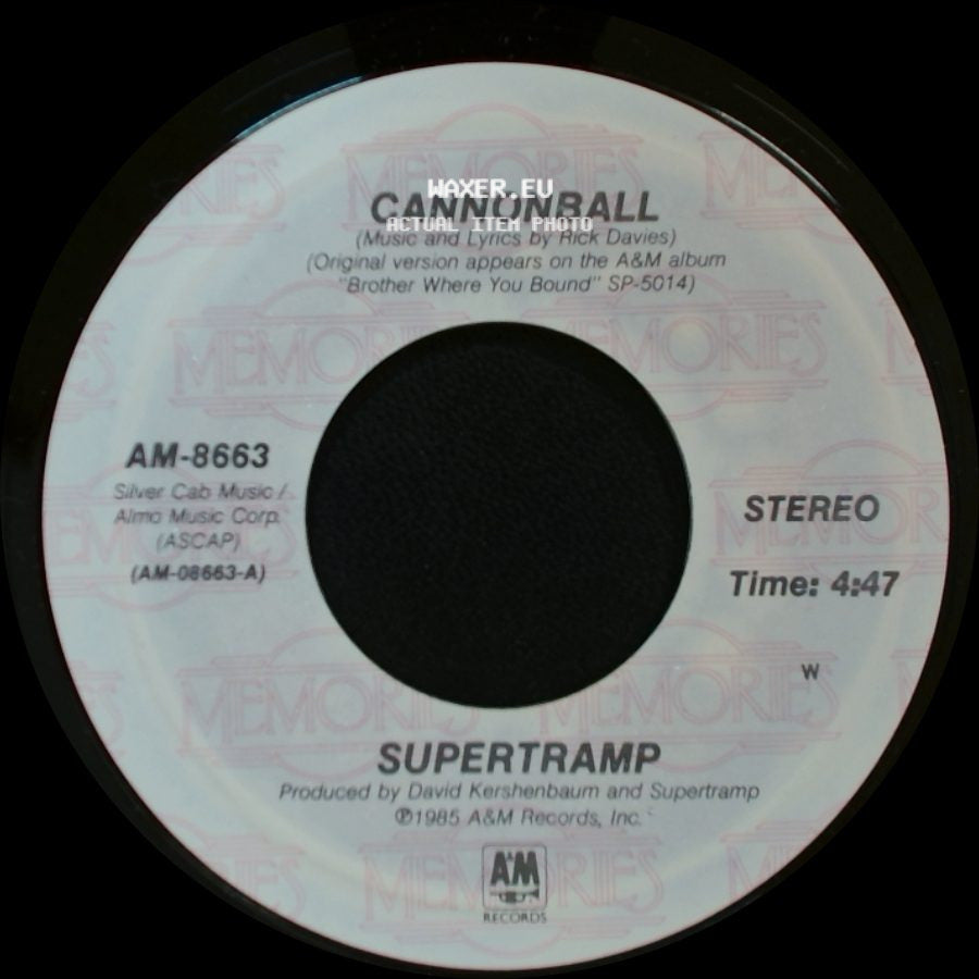 Supertramp - Cannonball / Better Days side A