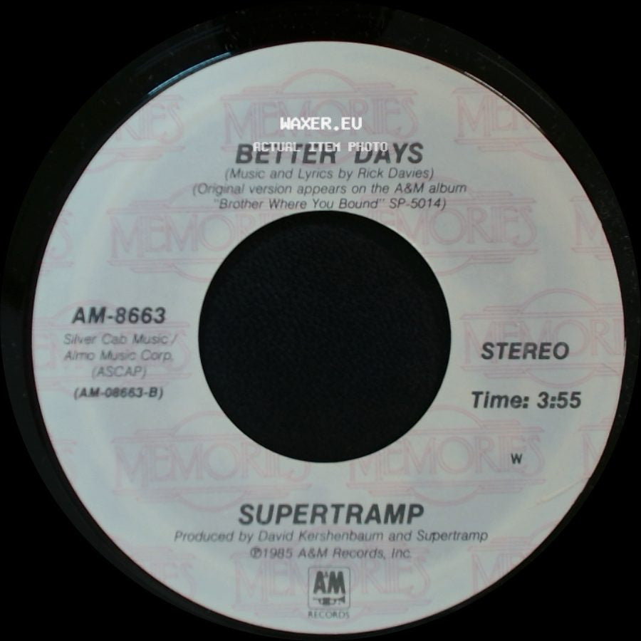Supertramp - Better Days / Cannonball side A