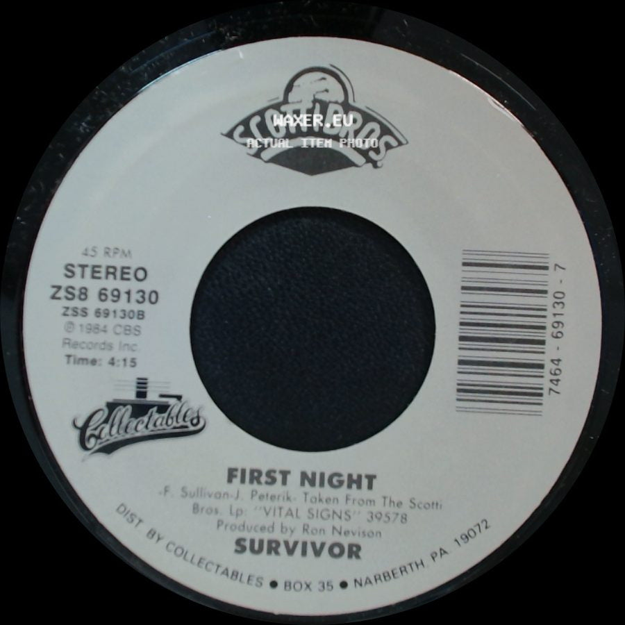 Survivor - I Can't Hold Back / First Night side B