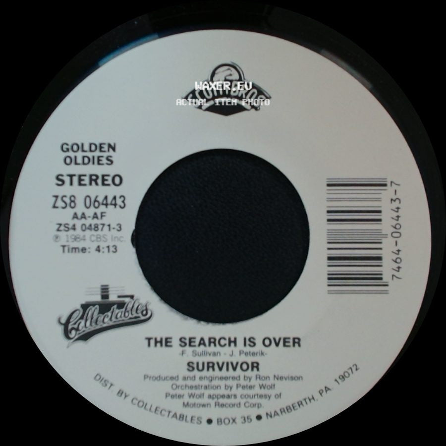 Survivor - The Search Is Over / High On You side A