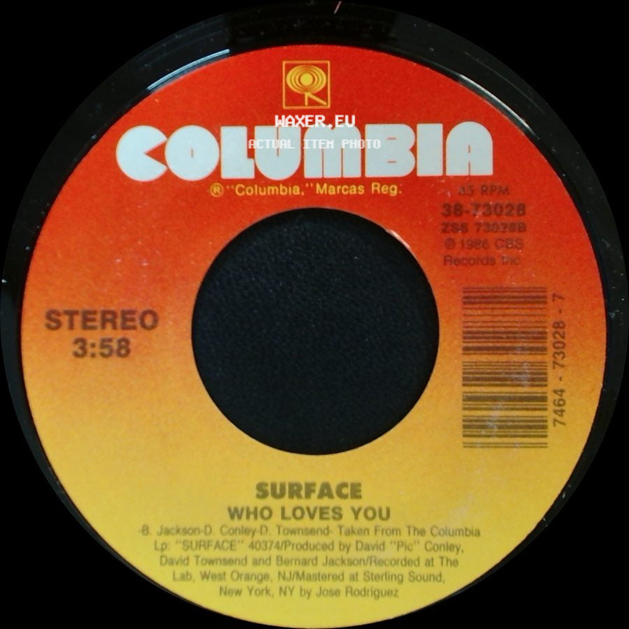 Surface - Who Loves You / Can We Spend Some Time side A