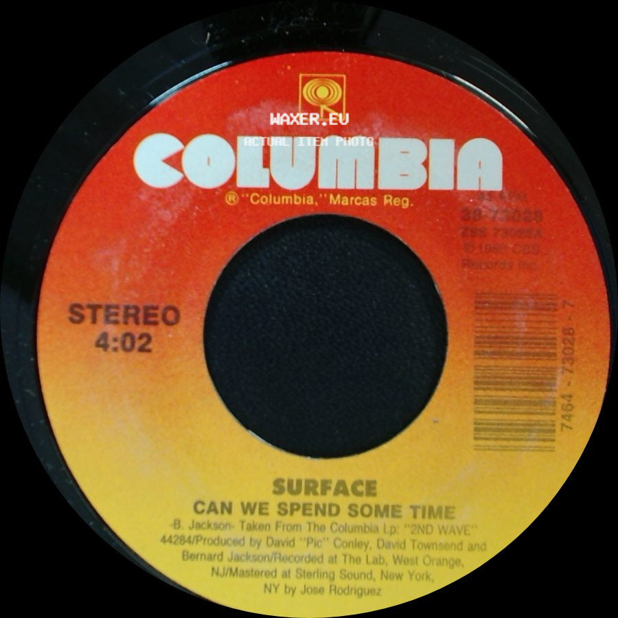 Surface - Who Loves You / Can We Spend Some Time side B