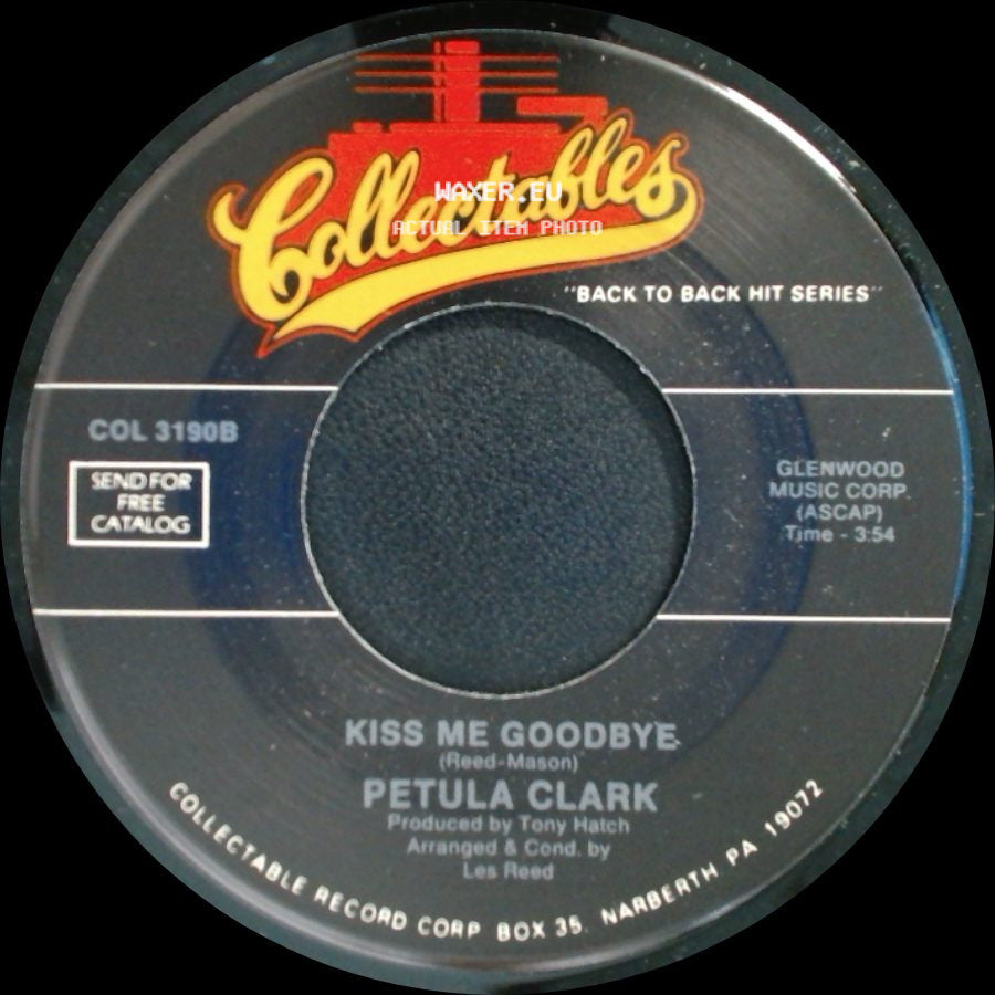 Petula Clark - Downtown / Kiss Me Goodbye side B