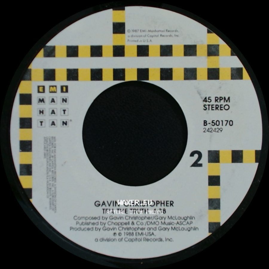 Gavin Christopher - Love Don't Get No Better (Radio Edit) / Tell The Truth side B