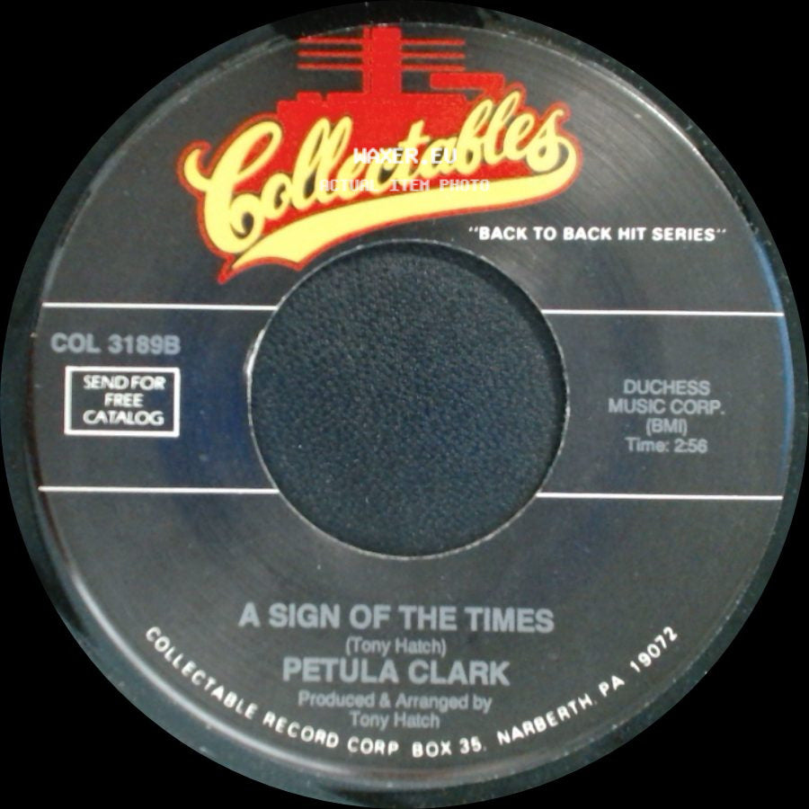 Petula Clark - My Love / A Sign Of The Times side B