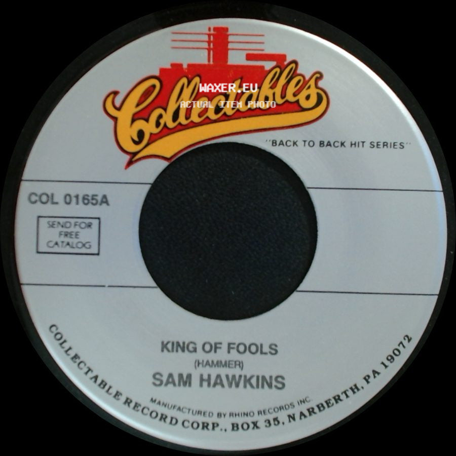 The Starlighters / Sam Hawkins - I Cried / King Of Fools side B