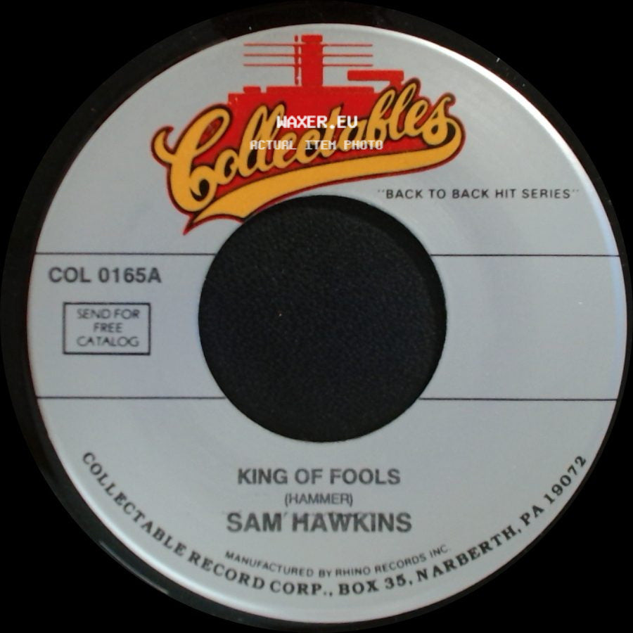 Sam Hawkins / The Starlighters - King Of Fools / I Cried side A