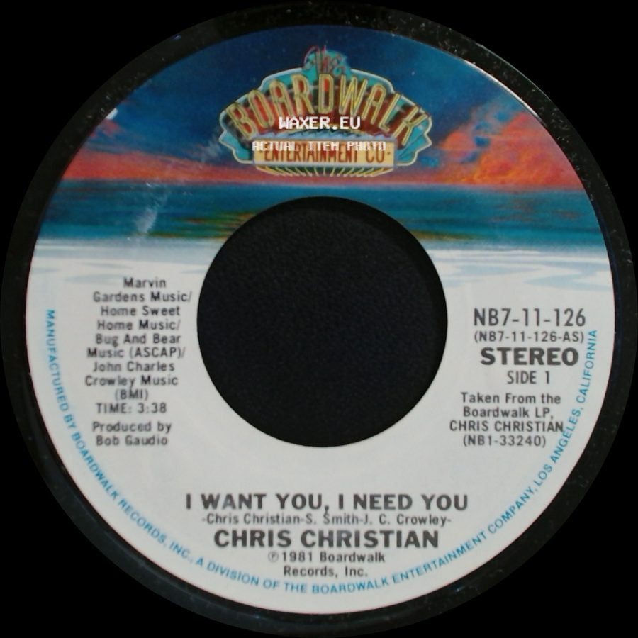 Chris Christian - I Want You, I Need You / I Don't Believe You side A