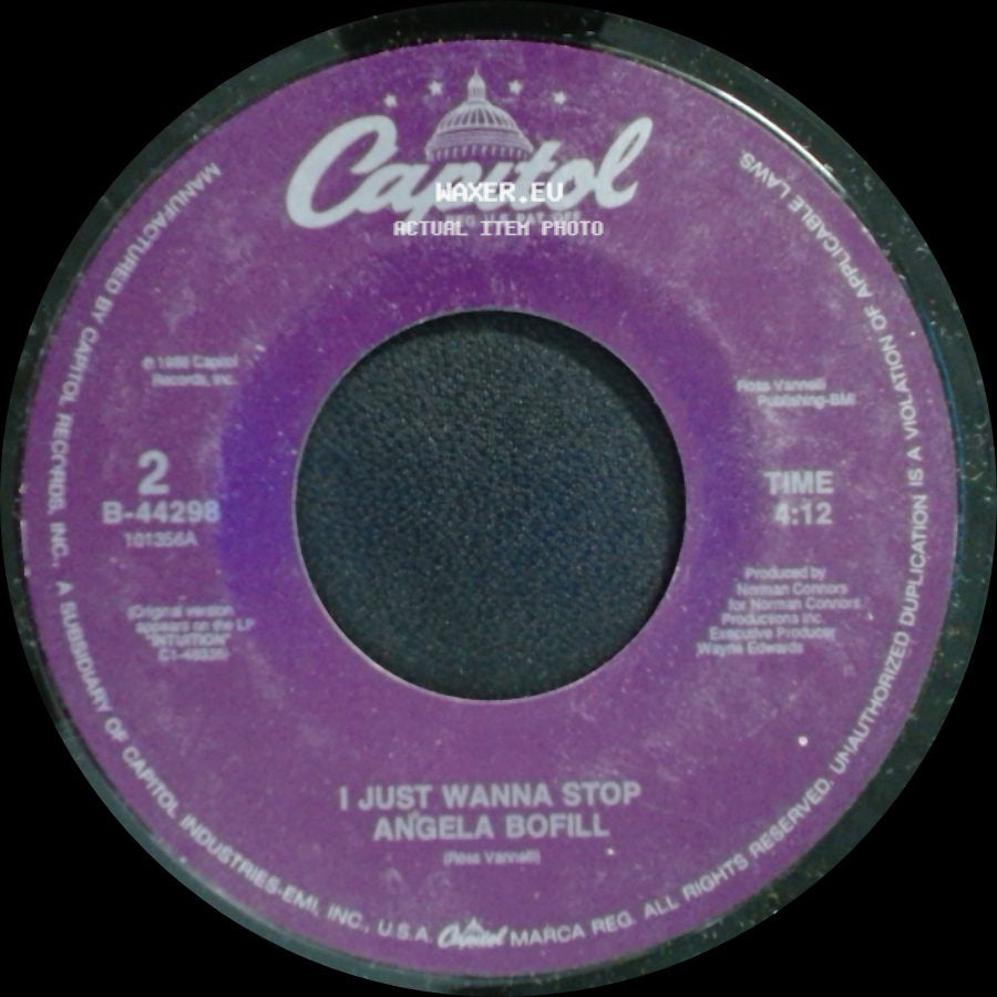 Angela Bofill - I Just Wanna Stop / Love Is In Your Eyes side A
