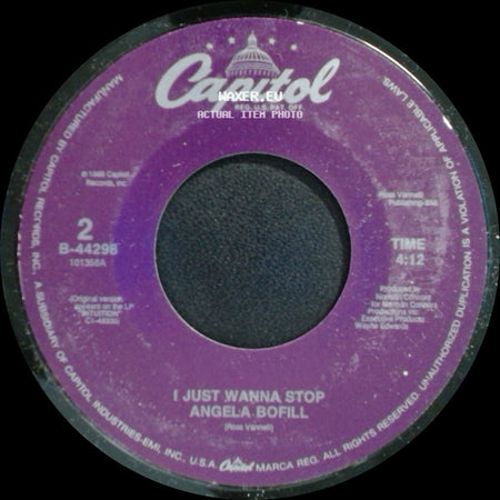 Angela Bofill - I Just Wanna Stop / Love Is In Your Eyes (Edit) side A
