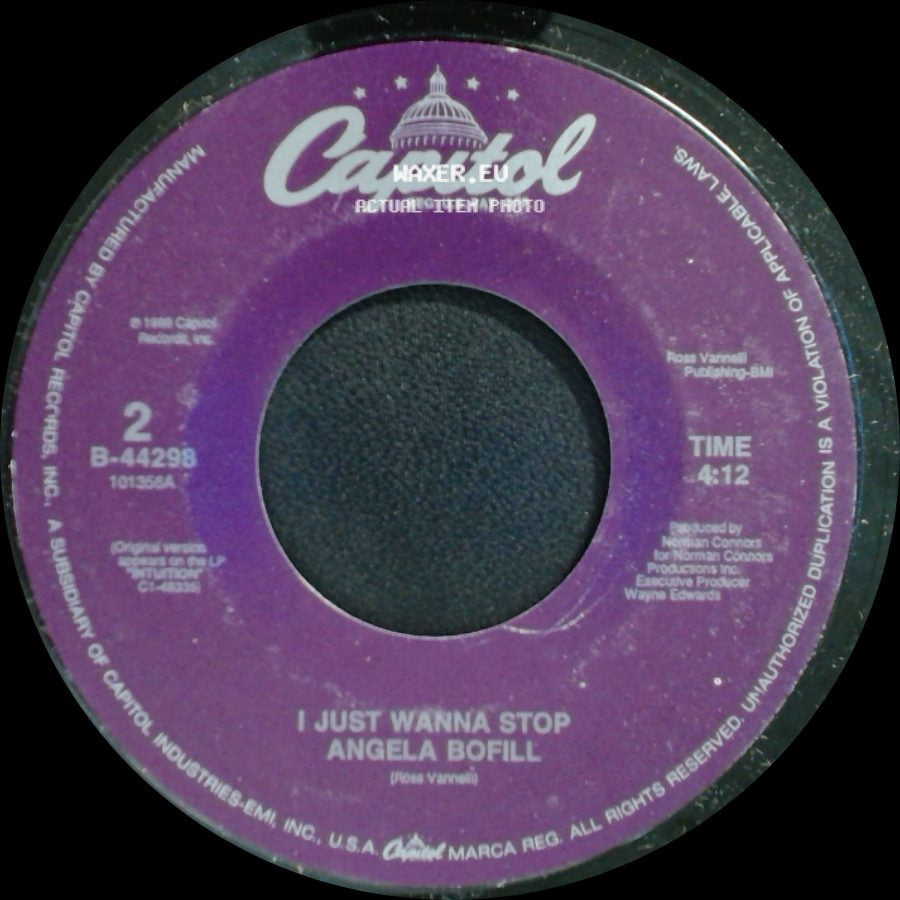 Angela Bofill - I Just Wanna Stop / Love Is In Your Eyes side A