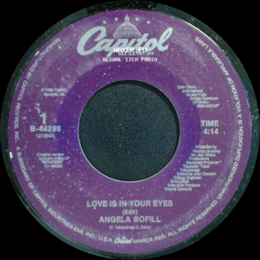 Angela Bofill - I Just Wanna Stop / Love Is In Your Eyes side B