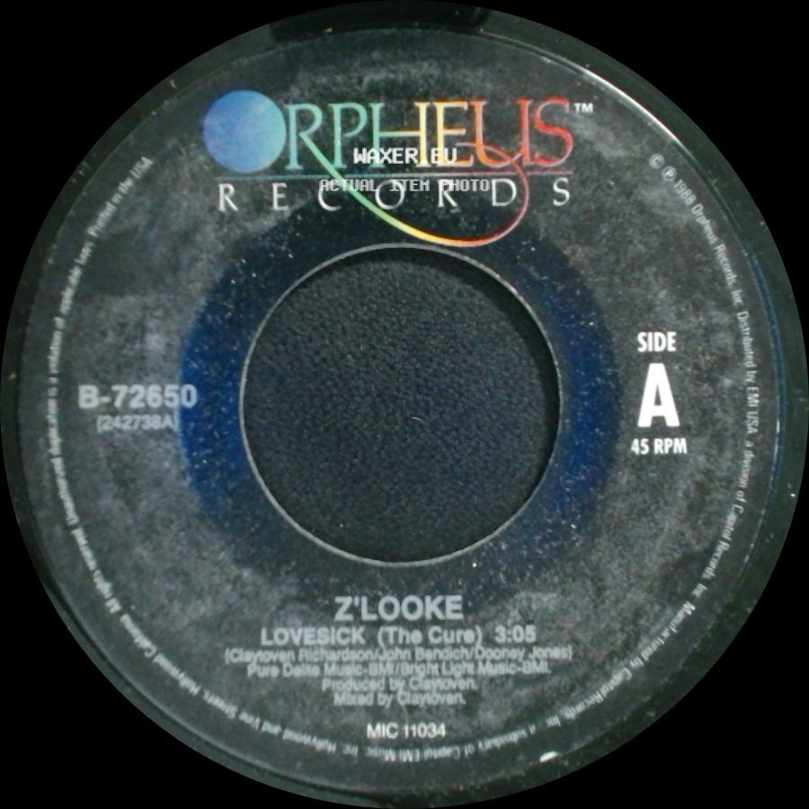 Z'looke - Lovesick (The Cure) / Lovesick (Doctor's Groove) side A