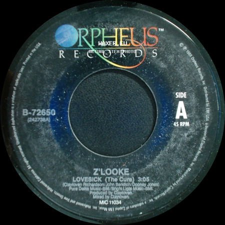 Z'looke - Lovesick (The Cure) / Lovesick (Doctor's Groove) side A