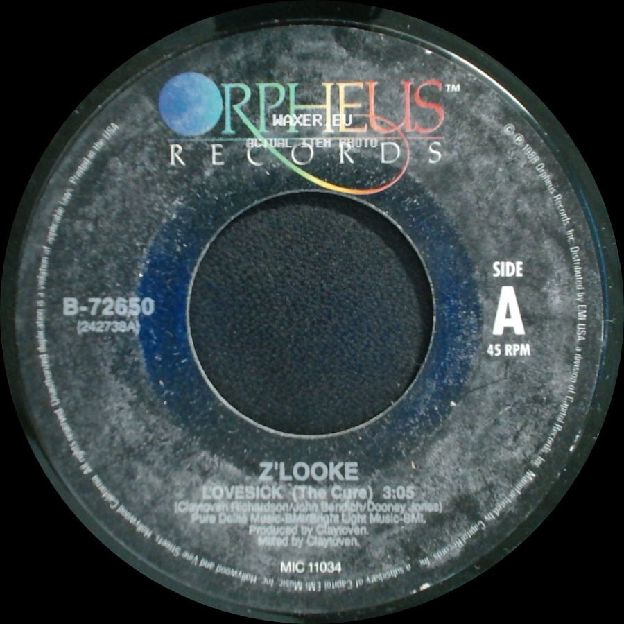 Z'looke - Lovesick (The Cure) / Lovesick (Doctor's Groove) side A