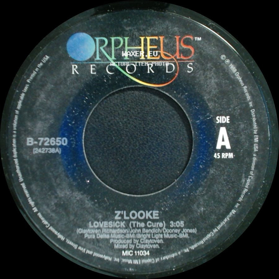 Z'looke - Lovesick (The Cure) / Lovesick (Doctor's Groove) side A