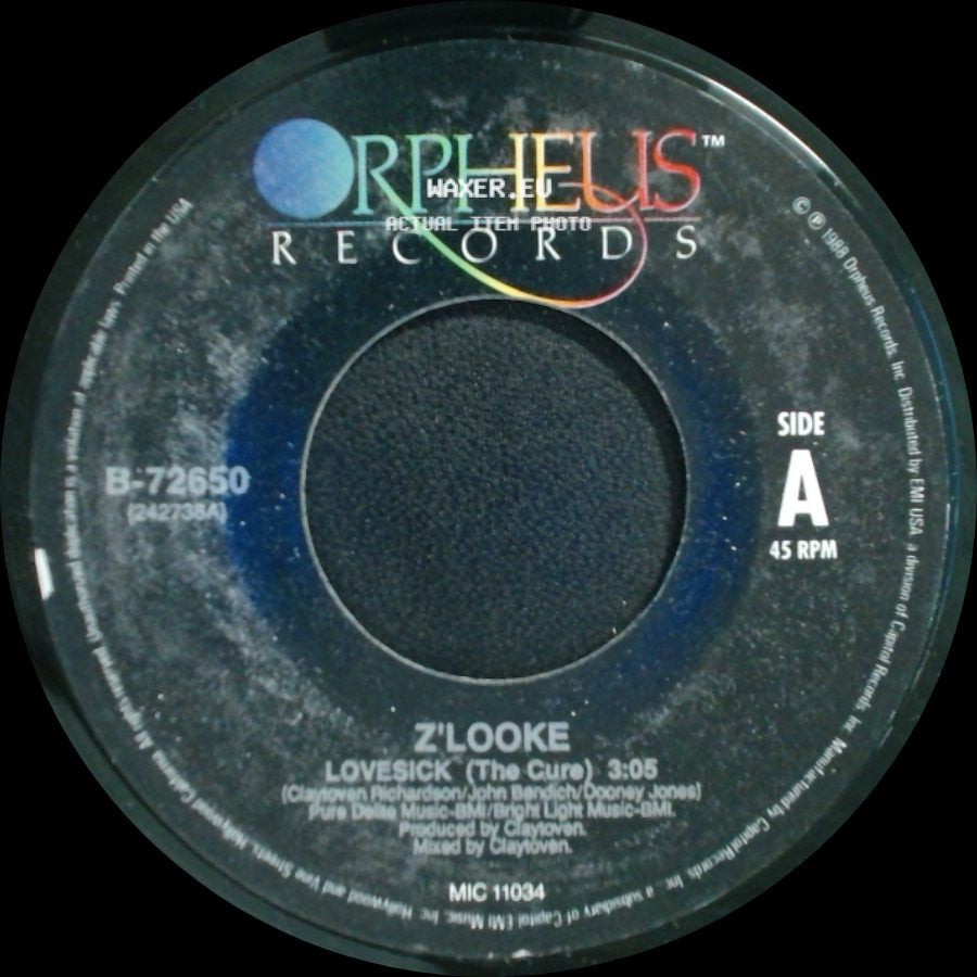 Z'looke - Lovesick (The Cure) / Lovesick (Doctor's Groove) side A