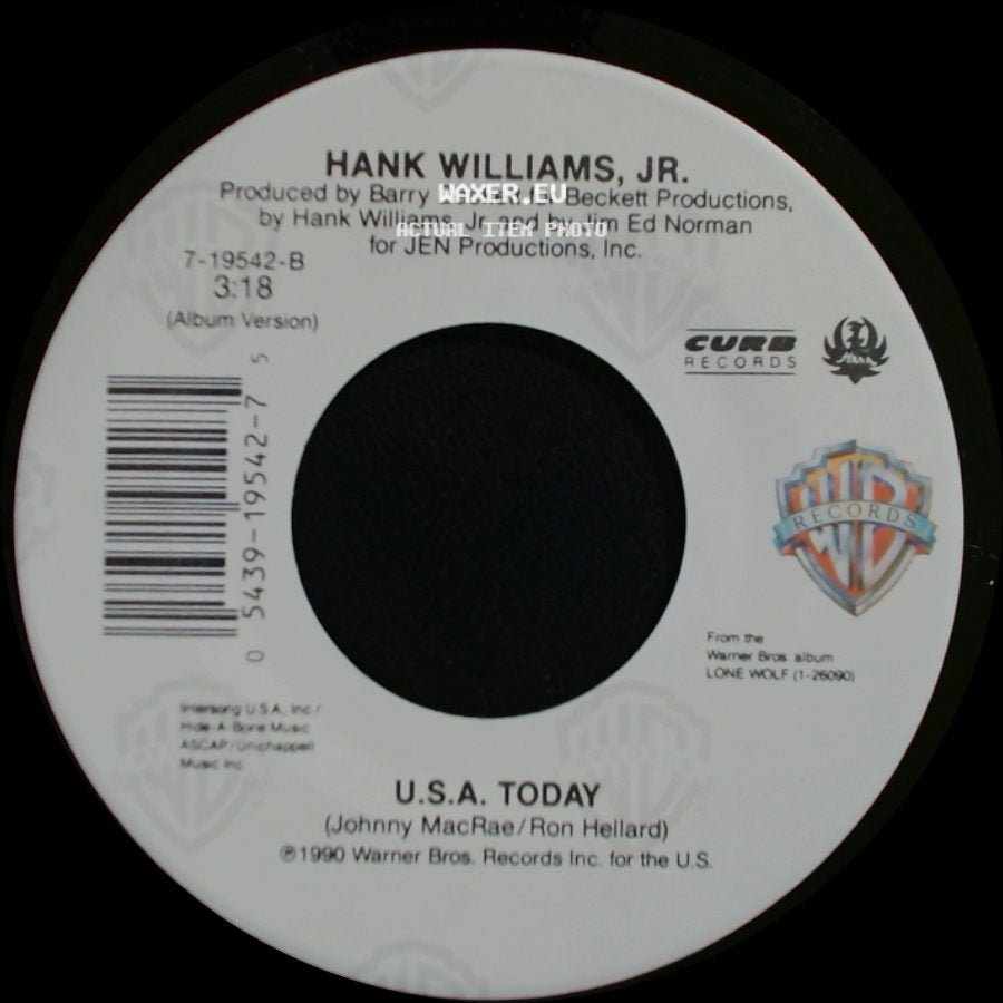 Hank Williams, Jr. - U.S.A. Today / Don't Give Us A Reason side A
