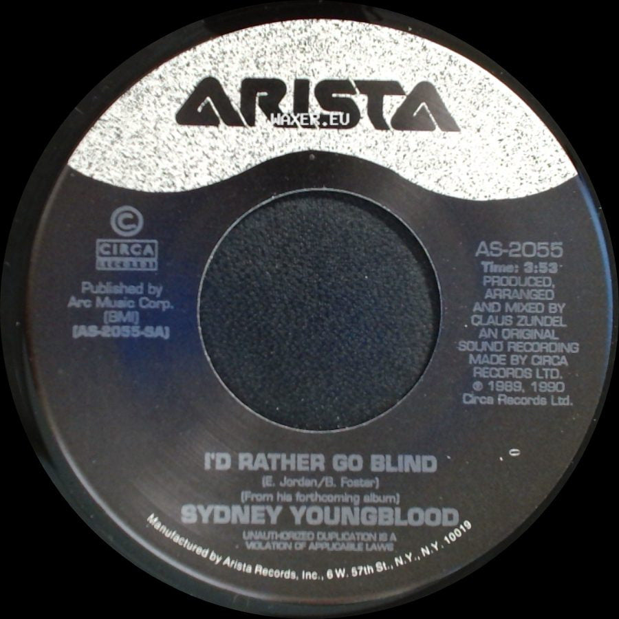 Sydney Youngblood - Could It Be (I'm In Love) / I'd Rather Go Blind side B