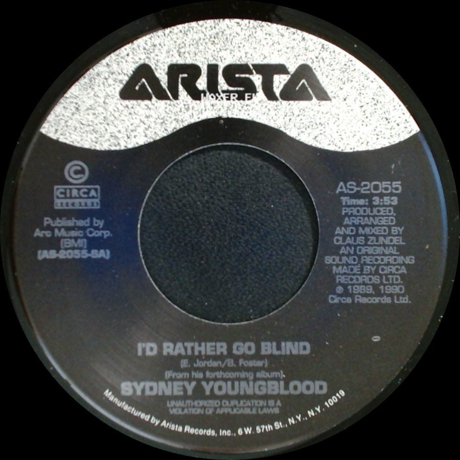 Sydney Youngblood - Could It Be (I'm In Love) / I'd Rather Go Blind side B