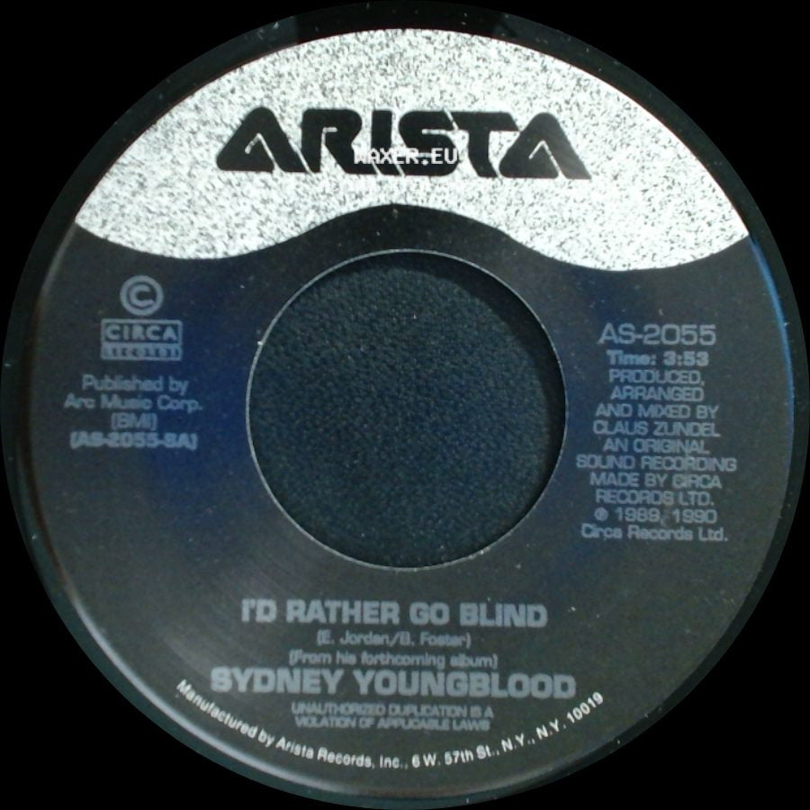 Sydney Youngblood - I'd Rather Go Blind / Could It Be (I'm In Love) side A
