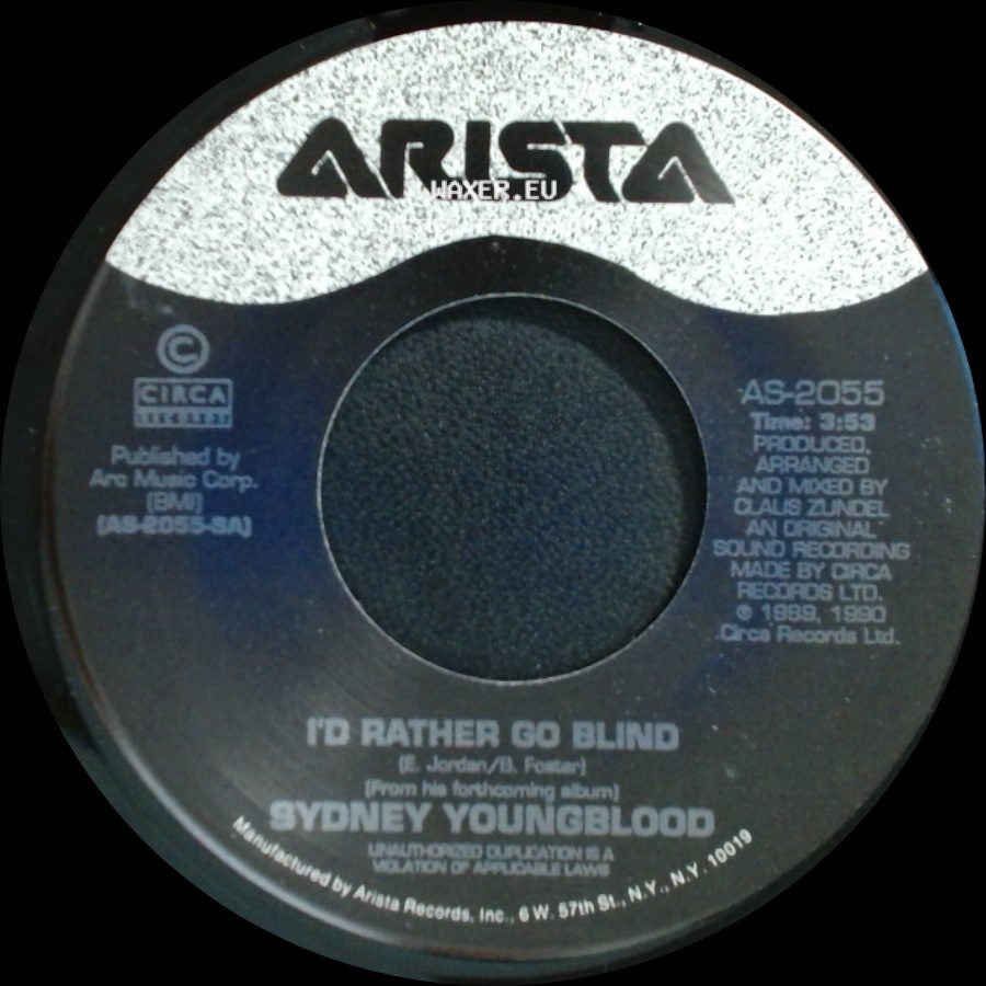 Sydney Youngblood - I'd Rather Go Blind / Could It Be (I'm In Love) side A