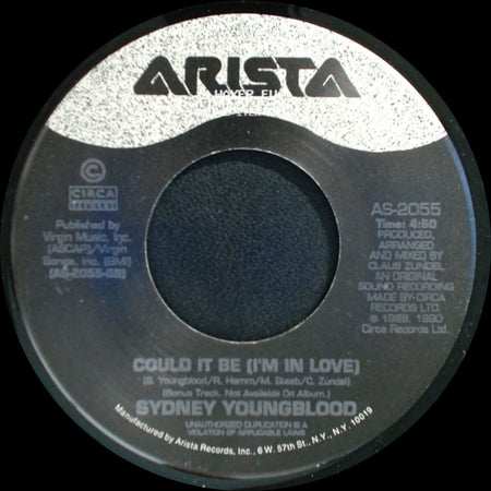 Sydney Youngblood - I'd Rather Go Blind / Could It Be (I'm In Love) side B