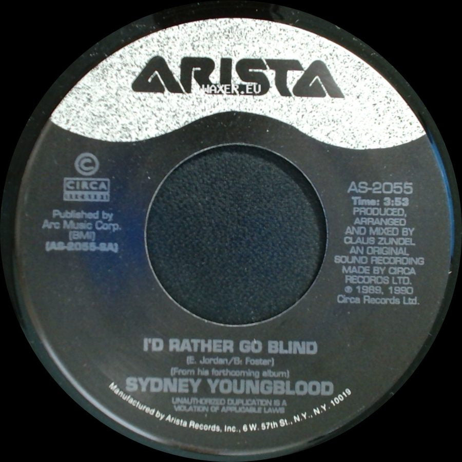 Sydney Youngblood - Could It Be (I'm In Love) / I'd Rather Go Blind side B