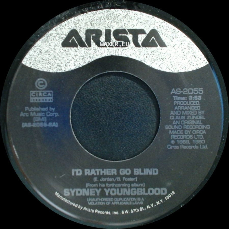 Sydney Youngblood - Could It Be (I'm In Love) / I'd Rather Go Blind side B