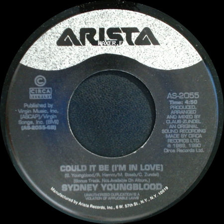 Sydney Youngblood - I'd Rather Go Blind / Could It Be (I'm In Love) side B