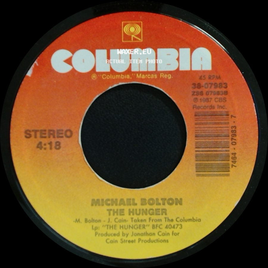 Michael Bolton - The Hunger / Walk Away side A