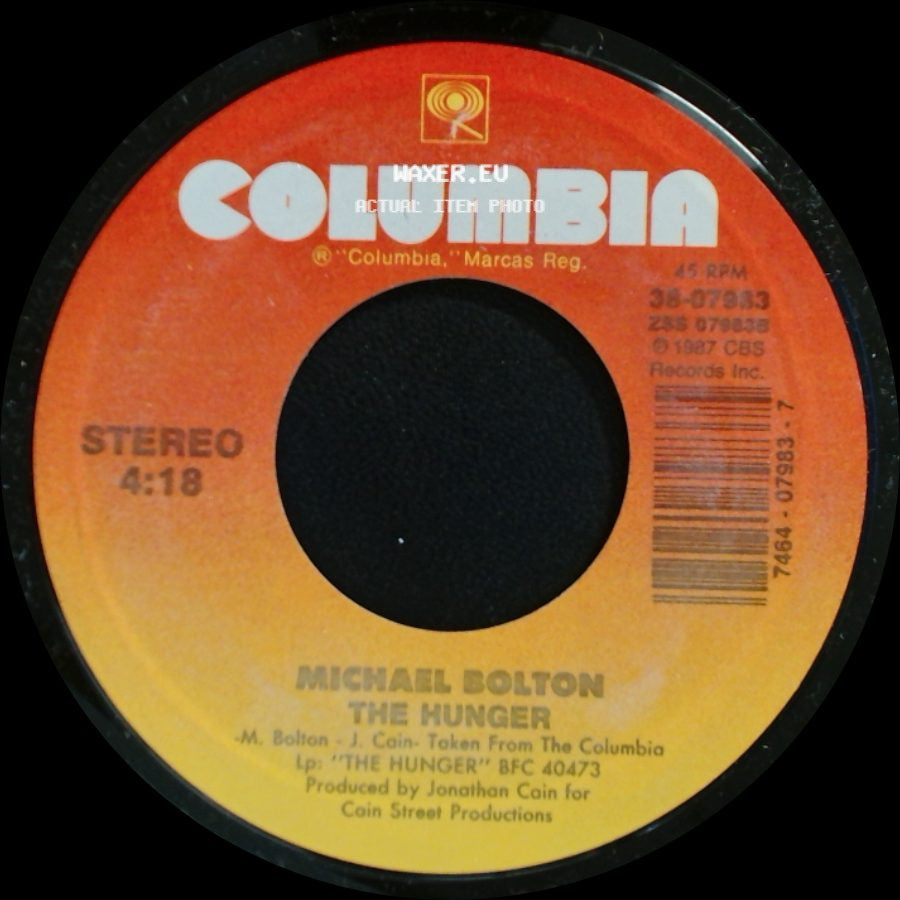 Michael Bolton - The Hunger / Walk Away side A