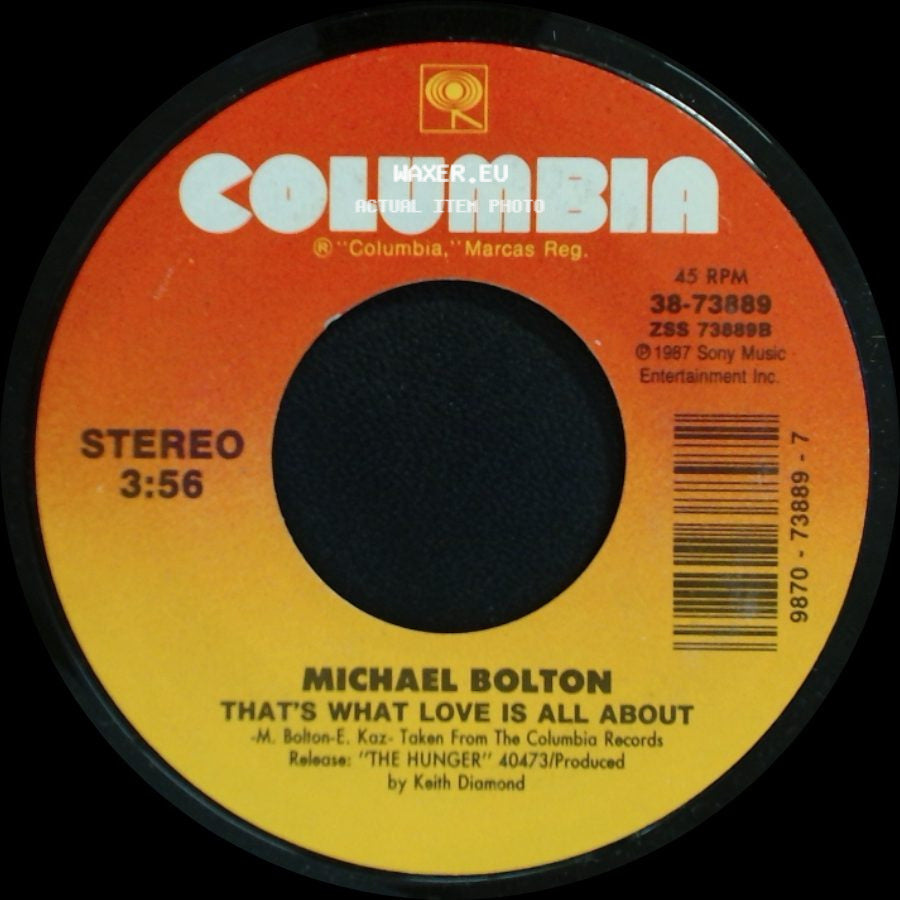 Michael Bolton - That's What Love Is All About / Time, Love And Tenderness side A