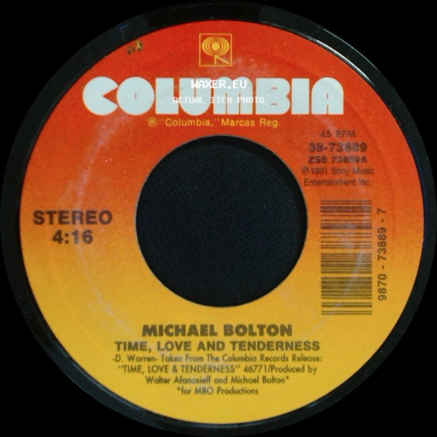 Michael Bolton - That's What Love Is All About / Time, Love And Tenderness side B