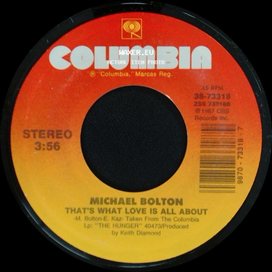 Michael Bolton - How Can We Be Lovers / That's What Love Is All About side B