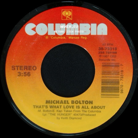 Michael Bolton - How Can We Be Lovers / That's What Love Is All About side B