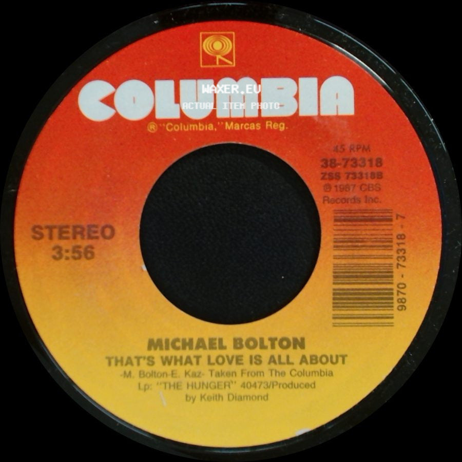 Michael Bolton - How Can We Be Lovers / That's What Love Is All About side B