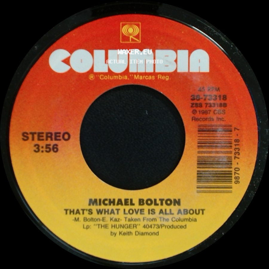 Michael Bolton - How Can We Be Lovers / That's What Love Is All About side B