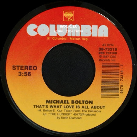 Michael Bolton - How Can We Be Lovers / That's What Love Is All About side B