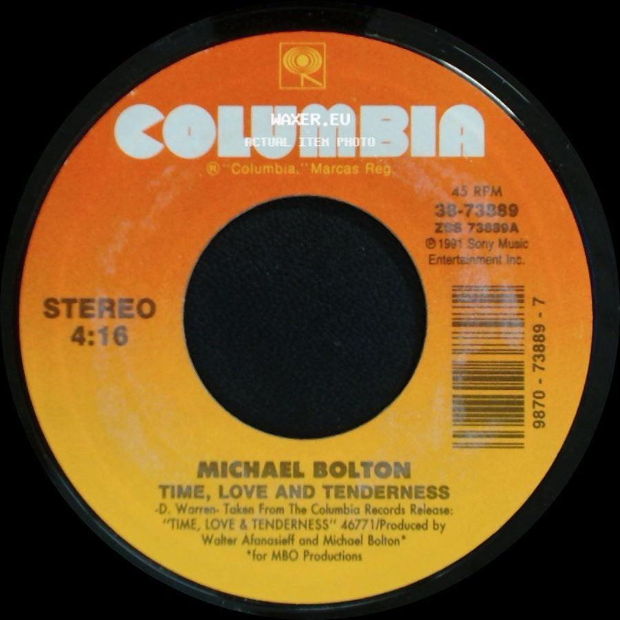 Michael Bolton - That's What Love Is All About / Time, Love And Tenderness side B