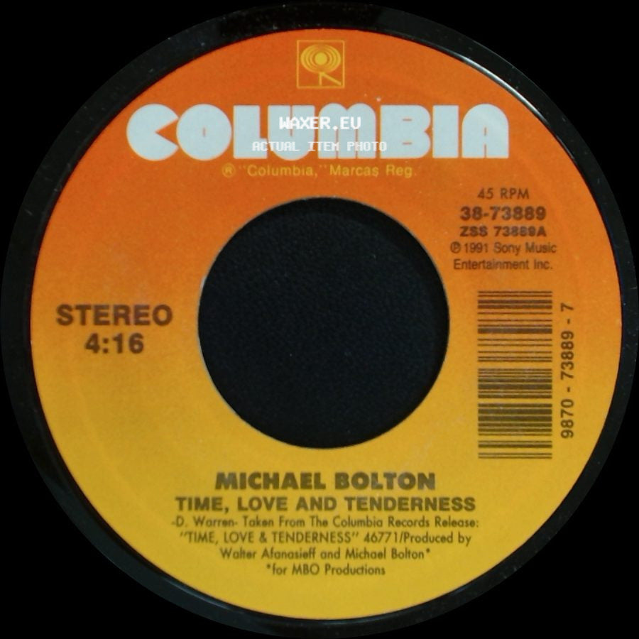 Michael Bolton - Time, Love And Tenderness / That's What Love Is All About side A