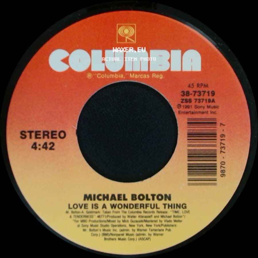 Michael Bolton - Soul Provider / Love Is A Wonderful Thing side B