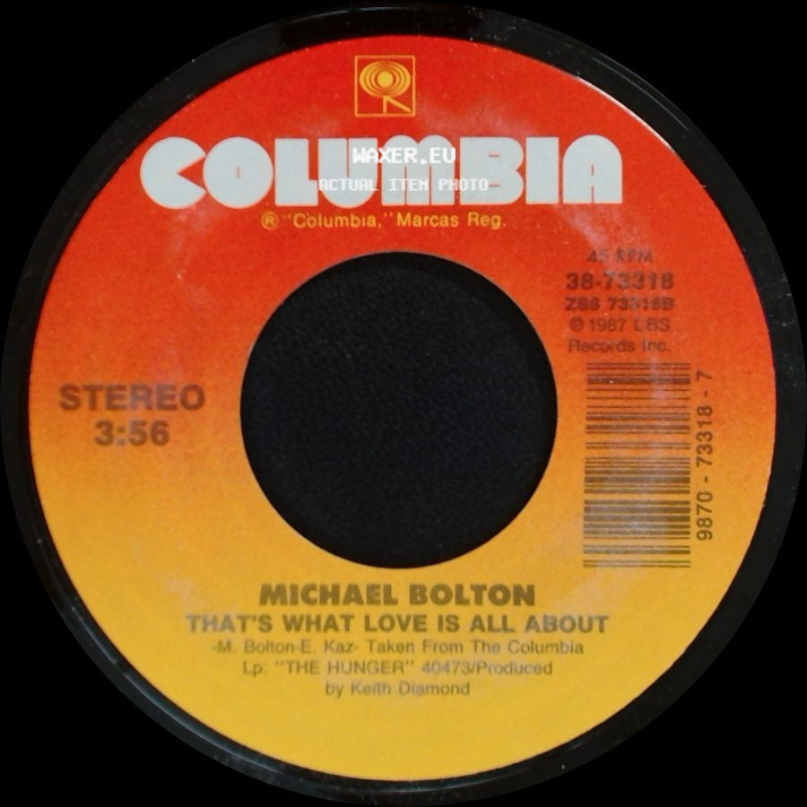 Michael Bolton - How Can We Be Lovers / That's What Love Is All About side B